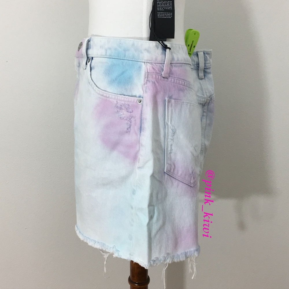 Hudson Jeans The Viper Tie Dye Mini Skirt - Picture 5 of 9